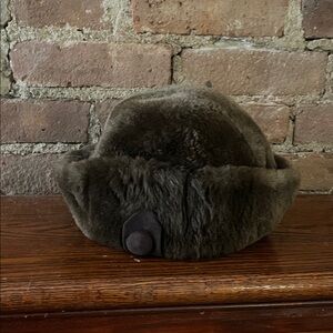 Lanvin Brown Fur Hat